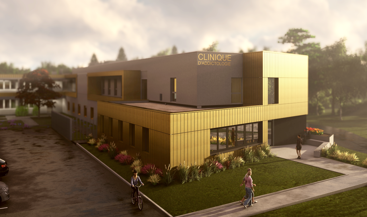 Restructuration du bâtiment Les Erables et extension pour la création d’un pôle Addictologie, Centre Hospitalier d’Hénin-Beaumont (62)